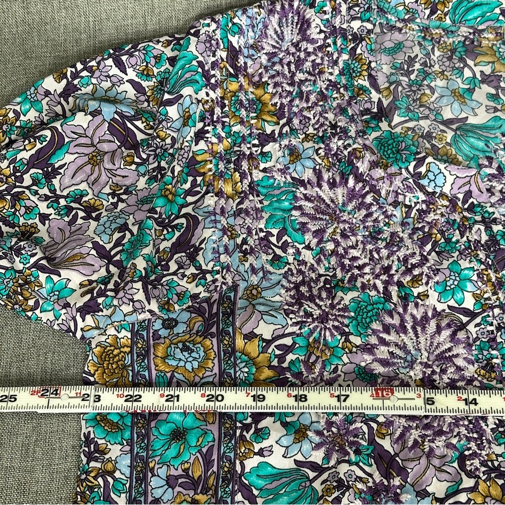 Soft Surroundings Multicolor Floral Swim Cover-Up - Picture 6 of 13